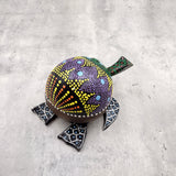 Painted Coconut Sea Turtle Bobblehead Handmade Purple Dot (1 sea turtle approx. 6.5 inches) Painted Coconut Sea Turtle for home décor!